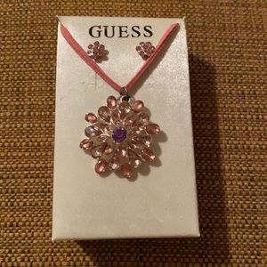 New Guess necklace and earring set